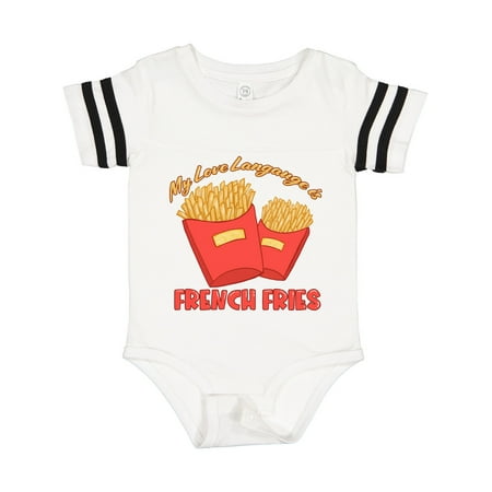 

Inktastic My Love Language is French Fries Gift Baby Boy or Baby Girl Bodysuit