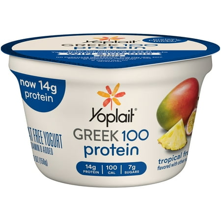 Yoplait® Greek 100 Yogurt Tropical Fruit 5.3 oz Cup