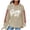 #0200-Khaki, variant on Womens Tops Hooded Waffle Knit Football Mama Print Long Sleeve Shirts Game Days Tailgates Casual Hoodies Sweatshirts Gift