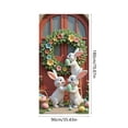 thumbnail image 3 of AURIGATE Easter Bunny Door Cover 35.43×70.87in, Nylon & Spandex Easter Door Banner, 3D Bunny & Egg Door Hanging Decor for Indoor & Outdoor Party, 3 of 6