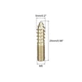 thumbnail image 2 of M5x25mm Hanger Bolts, 12 Pack Double Ended Thread Dowel Screws for Wood Furniture, 2 of 5