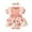 Watermelon Red, variant on TIWEKE Plain White Onesies 0-3 Months,Girls Short Sleeve Floral Prints Romper Ribbed Bodysuits Dress Headbands Set,Size 0-3 Months