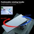 thumbnail image 4 of LED Bathroom Faucet for Waterfall Glass Spout, Temperature Sensitive LED Single Hole Vanity Sink Faucet with Brushed Nickel and Water-efficient Design for Luxurious Bathrooms, 4 of 5