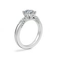 thumbnail image 3 of 0.70 Ct Brilliant Asscher Shape Genuine Diamond Sparkle Halo Ring for Engagement and Wedding in Solid 18K White Gold Size 6.5, 3 of 8