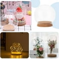 thumbnail image 6 of Clear Glass Cloche Display Dome with Cork Base Eternal Transparent Flower Glass Cover 4.3x4.25inch, 6 of 6