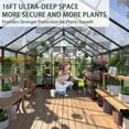 thumbnail image 6 of NEORIVER 8x16 FT Polycarbonate Greenhouse for Outdoors – Heavy Duty Aluminum Frame with Adjustable Roof Vent & Sliding Doors, Windproof Garden Green House, 6 of 9