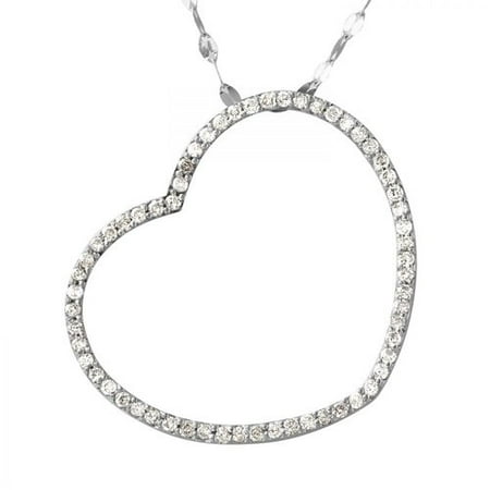 Foreli 1.02CTW Diamond 14K White Gold Necklace