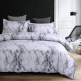 thumbnail image 1 of HAHDAXIA Super Soft Polyester Duvet Cover Set Rock Pattern Printed Pillowcase Bedding Set (Grey, Queen), 1 of 7