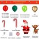 thumbnail image 3 of Kit de arco de guirnalda de globos navideños con globo navideño, globo de alce, globos de bastón de caramelo rojo y blanco navideños, rojo/verde/verde claro/dorado, 3 of 5
