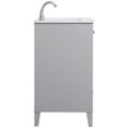 thumbnail image 6 of 24 inch Single Bathroom Vanity in Grey, 6 of 15