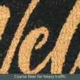 thumbnail image 4 of mDesign Welcome Doormat with Natural Fibers Decorative Script, Black/Natural, 4 of 6