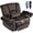 Grey Brown, variant on Triple Motor Zero Gravity Recliner Chair for Elderly with Power Lift, Heat and Massage