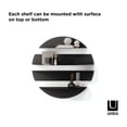 thumbnail image 4 of Umbra Solis Decorative Metal Floating Wall Shelves, 4 of 15