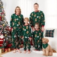 thumbnail image 1 of Conjunto de pijamas navideños de manga larga con bolsillos y diseño de hombre de jengibre a juego para toda la familia, 1 of 5