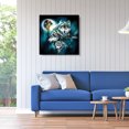 thumbnail image 3 of Peggybuy 5D DIY Full Drill Diamond Painting Night Wolves Cross Stitch Embroidery Set, 3 of 9