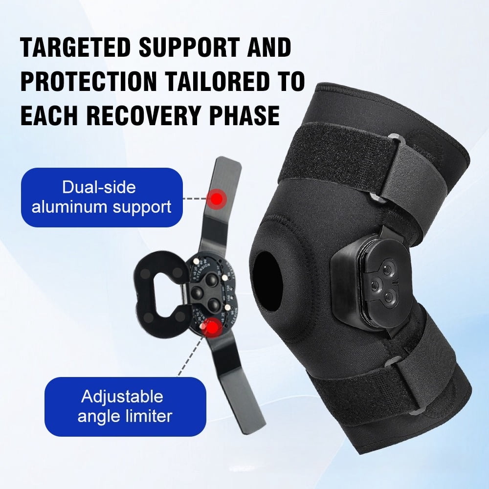 Professional Lightweight Knee Brace with Adjustable Straps Joint Support Compression Protector