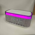 thumbnail image 5 of Altavoz Bluetooth con Carga Inalámbrica Luz LED Ambiental y Despertador- Radio FM Carga USB 15W, 5 of 5