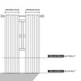 thumbnail image 5 of NEWEEN Sheer Lace Curtains Vintage Floral for Living Room Sets Rod Pocket,40"Wx78"L,2 Panels,White, 5 of 10