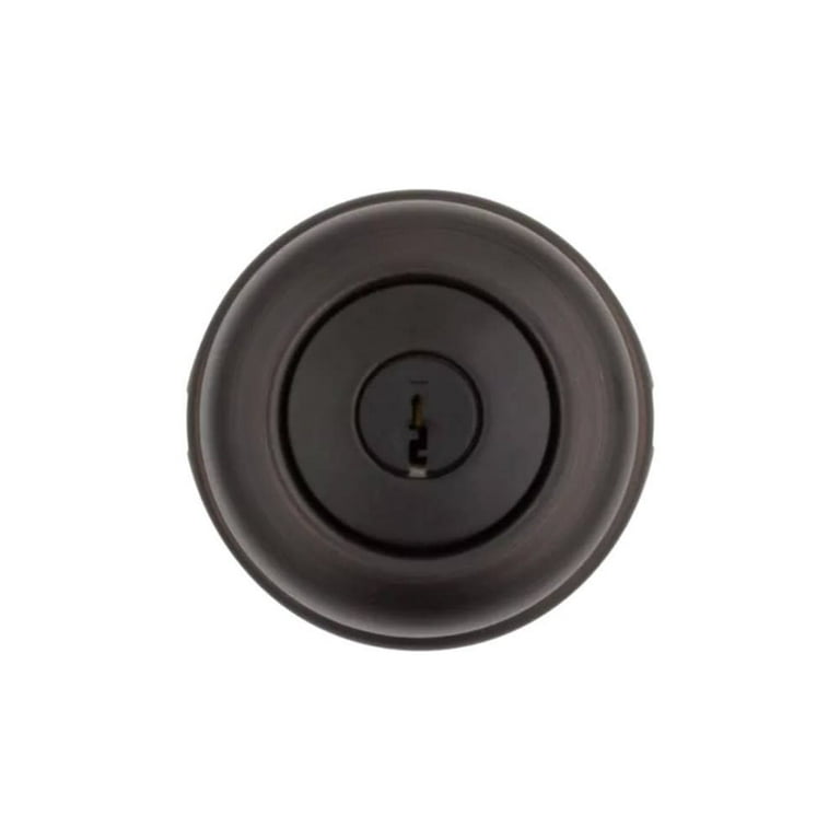 Kwikset Cove Venetian Bronze Knob and Single Cylinder Deadbolt ANSI/BHMA Grade 3 1-3/4 in. Kwikset Cove Venetian Bronze Knob and Single Cylinder Deadbolt ANSI/BHMA Grade 3 1-3/4 in.