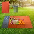 thumbnail image 3 of Manta ,Viajes Camping Senderismo Estera de playa,Estera al aire libre impermeable de secado rápido para adultos,Manta de playa al aire libre ligera naranja azul oscuro Zulema Manta de picnic, 3 of 8