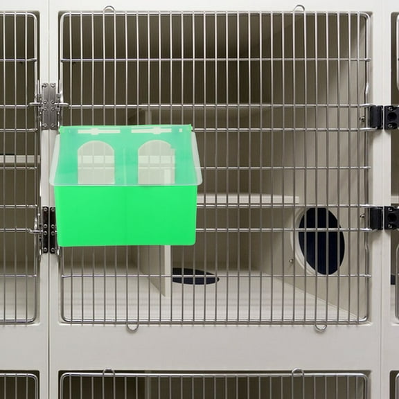 Hemoton Pigeon Hanging Feeder With Lid Dual Compartment Pigeon Nest Bowl Anti-Spill Bird Cage Feeder For Pigeon Health And Comfort Bird Food Container