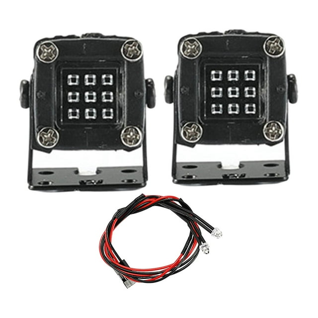 Luz de coche de rastrero Zulema 1/10 LED con actualización de sombra para Axial SCX10