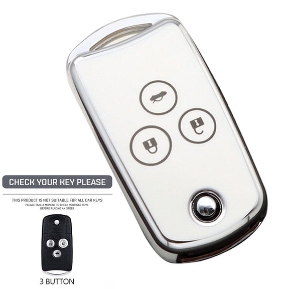 3 Button Flip Key Fob Cover Case for Honda Civic for Accord Jazz HRV CRZ