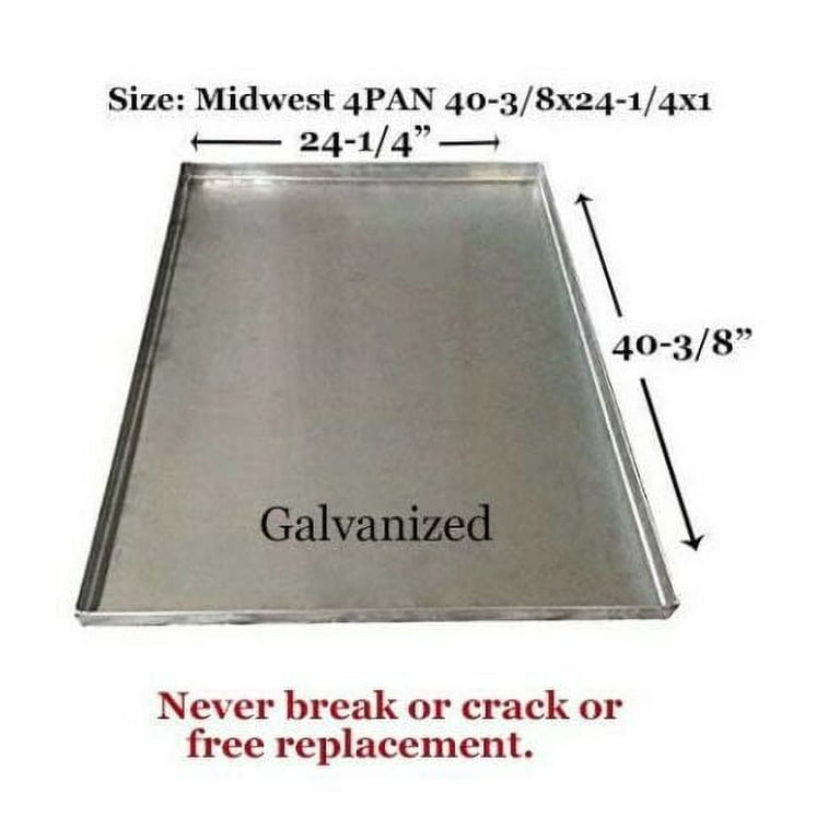 Heavy Duty Dog Kennel Metal Tray GL 40 3 8 x 24 1 4 x 1 H for Dog Crate Pan Crate Midwest Pet Tray Crates Puppy Adjustable Midwest Drop pin