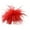 Red, variant on Unisex Brooch Faux Ostrich Feather Soft Anti-slip Lightweight Garment Hat Bag Decoration Wedding Party Prom Clothes Pin