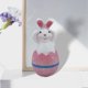 thumbnail image 4 of Estatua de Conejo de Pascua Soledad decoración de huevo de Pascua rosado, 4 of 7