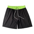 thumbnail image 4 of Men's Casual Shorts with Comfortable Stretch Waist and Flat Front Design for Everyday Outdoor Activity Large-Cut Spring Summer Fall Wear, 4 of 6