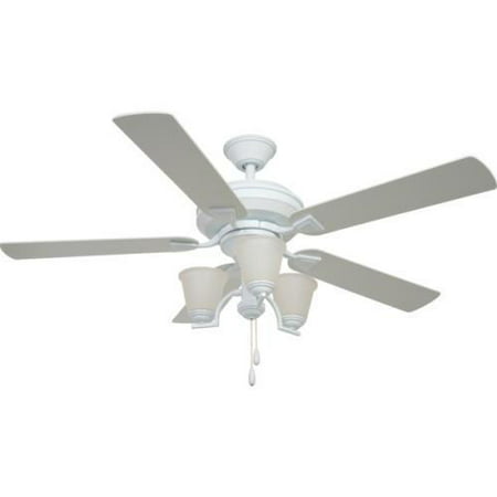 Seasons 52 Ceiling Fan With Reversible Down Light White