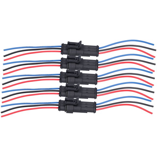 Filfeel Connecteur de Fil Automobile, 5 Pcs Connecteur Électrique de Voiture Étanche Anti-Inflammable Résilient Antioxydant Connecteur de Fil Automobile, Connexions de Fils