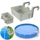 thumbnail image 5 of Cesta Almacenamiento Con Gancho para Borde Piscina Caja Almacenamiento Desechos para Exteriores Extraíble No Plegable, 5 of 9