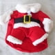 thumbnail image 4 of Disfraz navideño para perro y gato, disfraz rojo divertido de Papá Noel, ropa cálida de invierno, código M Rojo Verde MX-0127461FYD, 4 of 5