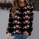 thumbnail image 2 of Sudadera vintage divertida de manga larga con cuello redondo y estampado de amor para el día de San Valentín para mujer Fridja  hkj2874, 2 of 5
