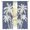 Dark Blue, White, Denim, variant on Tropical Palm Tree Sheer Curtains 84 Inches Long, Vintage Mint Green Exotic Botanical Plants Light Filtering Window Curtains for Living Room, Rod Pocket Voile Chiffon Drapes, 52"W x 84"L, 2 Panels