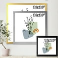 thumbnail image 4 of Designart 'Abstract Minimal Shapes Under Flowers II' Modern Framed Art Print, 4 of 4