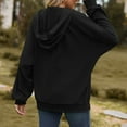 thumbnail image 4 of Vedolay Hoodless Sweatshirts for Women Fashion Half Zip Cropped Pullover Sweatshirts Jackets for Women Black,XL, 4 of 5