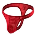 thumbnail image 2 of RXIRUCGD sous-Vêtements pour Hommes String Sexy Mode Respirant en Nylon Maille String Cool et Confortable Rouge, 2 of 3
