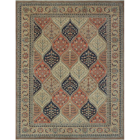 Yousafi Raedleah Brown/Beige Rug, 8'10" x 11'10"