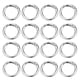 thumbnail image 1 of Uxcell 16 Pcs Anillos de resorte metálicos, 1"/26mm Anillo de resorte de disparo Clips redondos Gancho de resorte para llavero, bolso, colgante, correa de bolso, manualidad DIY, Plata-Blanco, 1 of 6
