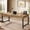 Brown, variant on Finmind 55" Rustic Industrial Executive Office Desk, Simple, Strong Metal Framed Writing & Laptop Table, Multi-purpose Home & Business Workstation