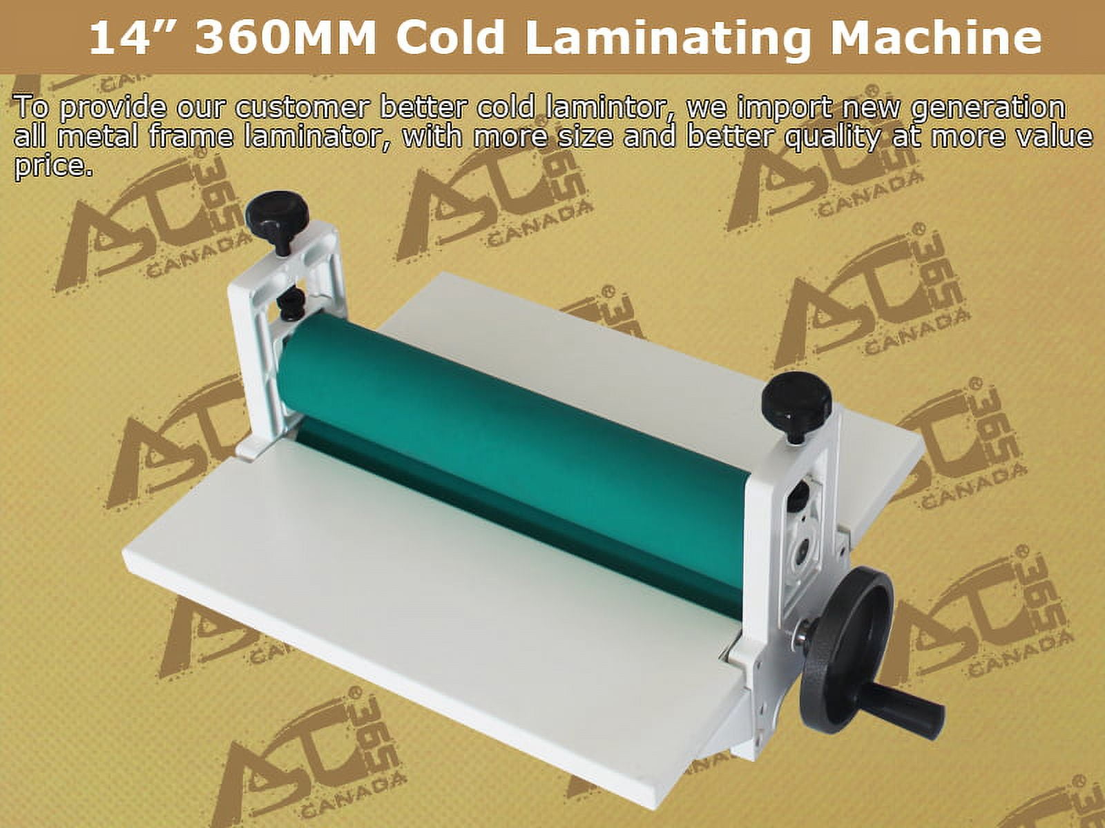 PreAsion 14" All Metal Frame Manual Vinyl Film Mounting Laminating Machine Cold Laminator