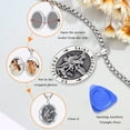 thumbnail image 3 of Collar LOOVE con medallón de San Miguel en plata de ley, 3 of 8