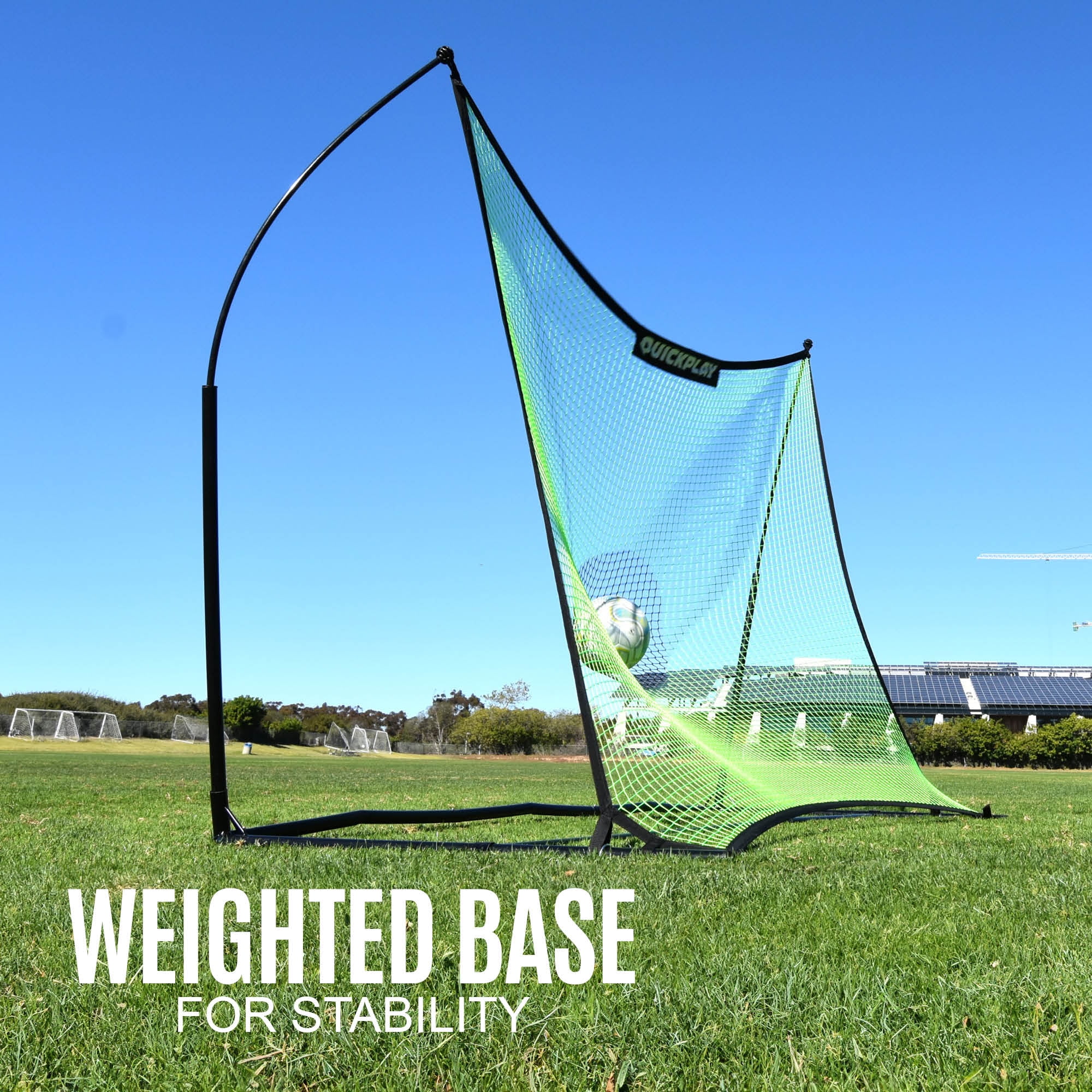 QUICKPLAY USA Soccer & Football Rebounder Net, Black