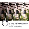 thumbnail image 4 of Banord LED 48 Foot Solar String Lights, 16 Shatterproof Bulbs for Outdoors, 4 of 7