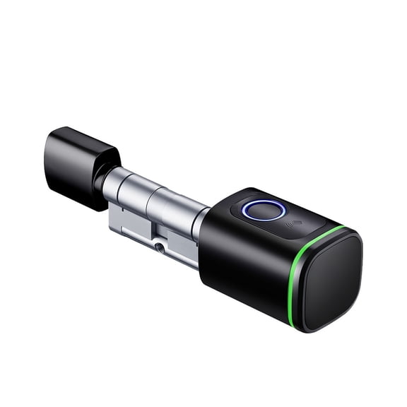 Keyless Smart Lock Cylinder Supports Mechanical Key and USB Emergency Power Supply Fingerprint