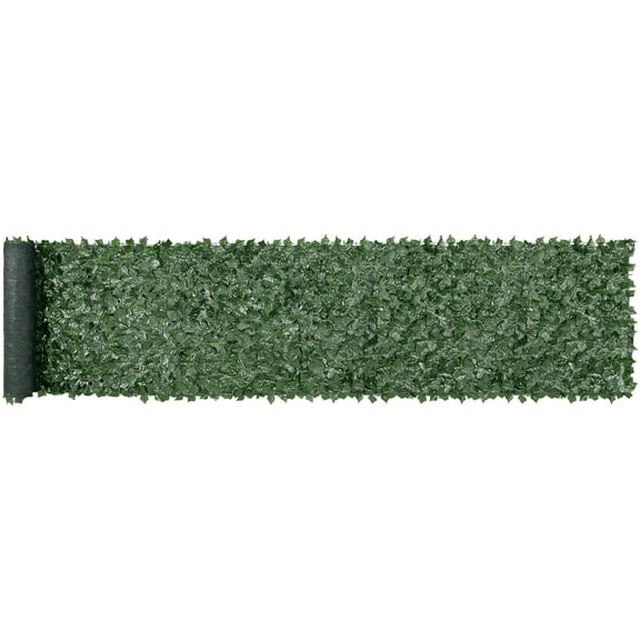 Ivy Privacy Fence 39 x 198 Inch Artificial Green Wall Screen with Mesh Backing and Reinforced Joints for Outdoor Garden Yard Balcony Decoration