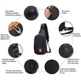 thumbnail image 2 of Mochila Crossbody Impermeable Pequeña Unisex Peicees Bolso de Hombro Pecho Daypack, 2 of 3